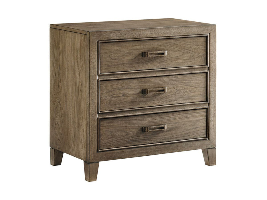 Tommy Bahama Home Cypress Point McClellan Drawer Nightstand in Hatteras Gray