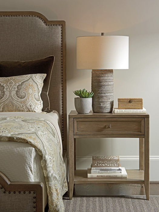 Tommy Bahama Home Cypress Point Stevenson Open Nightstand in Hatteras Gray image