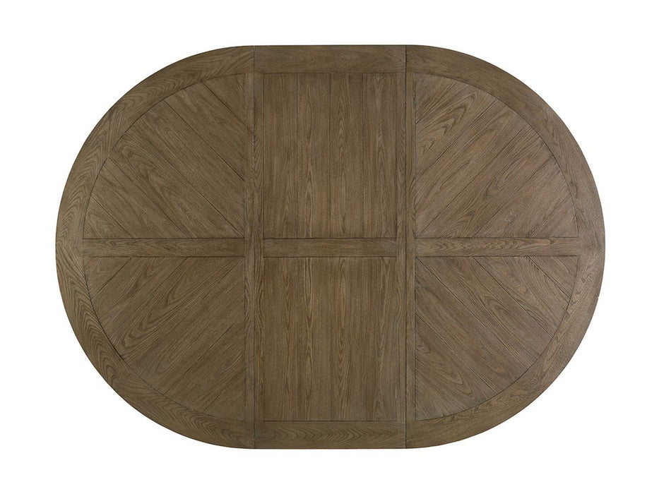 Tommy Bahama Home Cypress Point Atwell Dining Table in Hatteras Gray