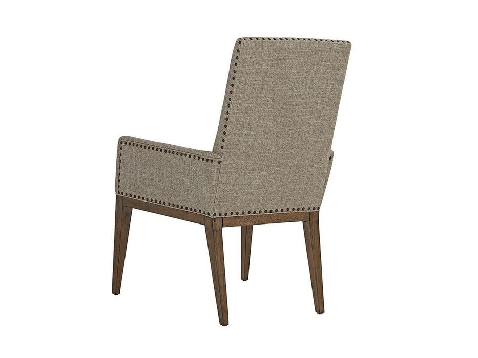 Tommy Bahama Home Cypress Point Devereaux Arm Chair (Set of 2) in Hatteras Gray