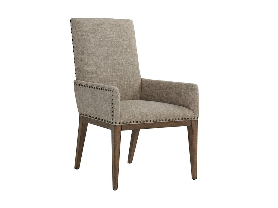 Tommy Bahama Home Cypress Point Devereaux Arm Chair (Set of 2) in Hatteras Gray