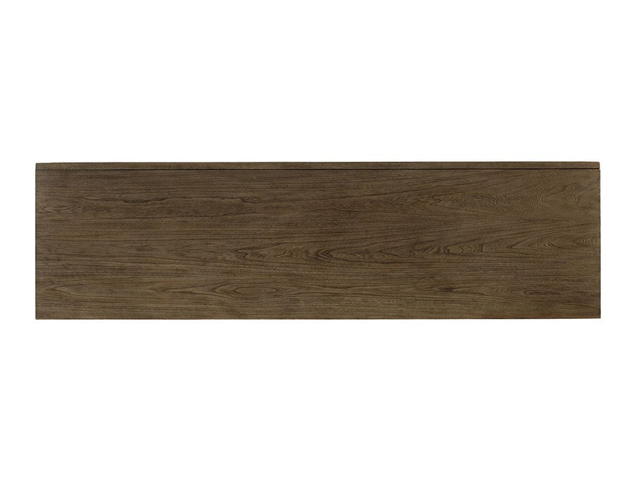 Tommy Bahama Home Cypress Point Fairbanks Media Console in Hatteras Gray