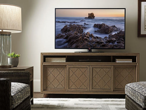 Tommy Bahama Home Cypress Point Fairbanks Media Console in Hatteras Gray image