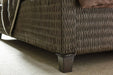 Tommy Bahama Home Cypress Point Queen Driftwood Isle Woven Platform Bed in Smoke Gray image
