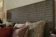 Tommy Bahama Home Cypress Point Cal King Driftwood Isle Woven Platform Headboard ONLY in Smoke Gray image