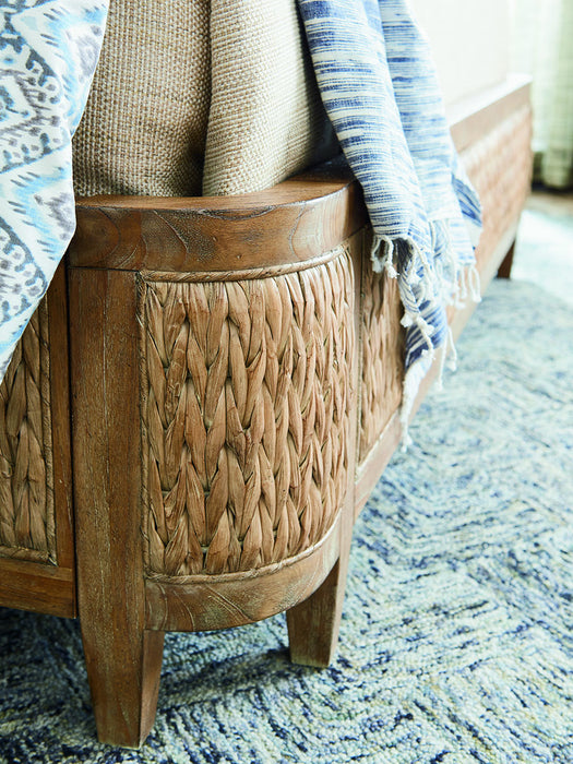 Tommy Bahama Home Los Altos King Ivory Coast Woven Bed in Natural Oak