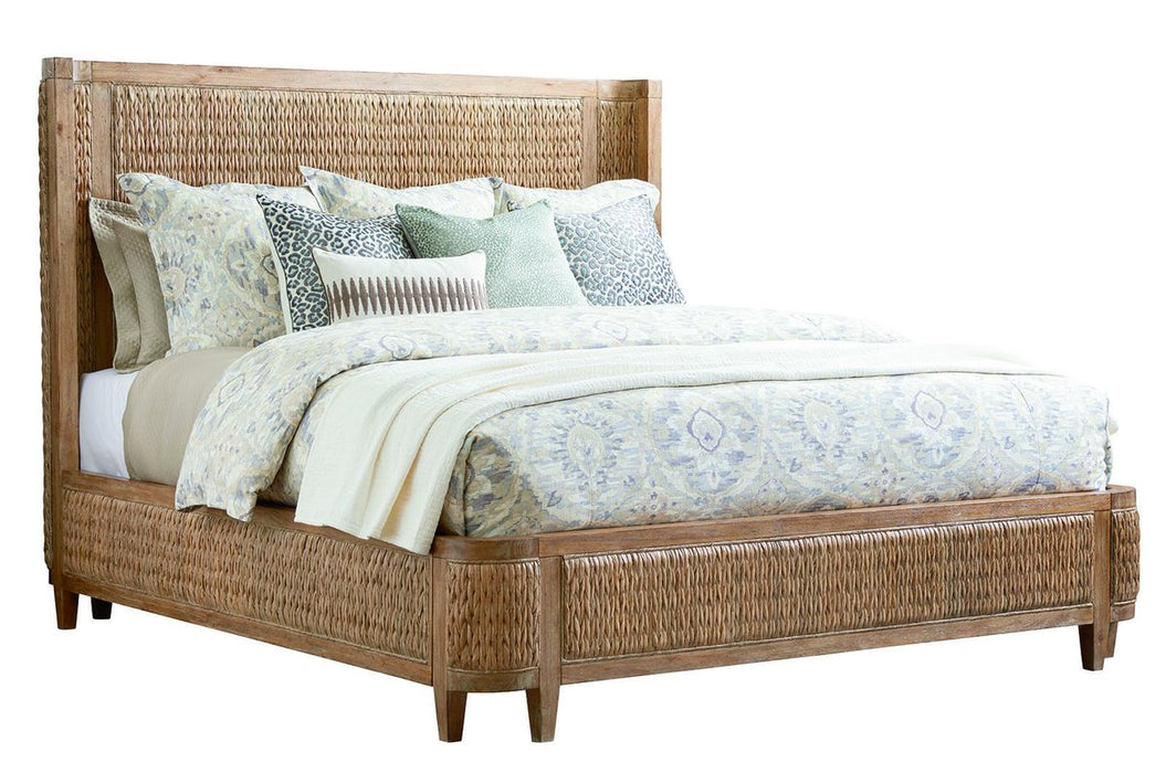 Tommy Bahama Home Los Altos King Ivory Coast Woven Bed in Natural Oak image