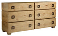 Tommy Bahama Home Los Altos Armiston 6 Drawer Double Dresser in Natural Oak image