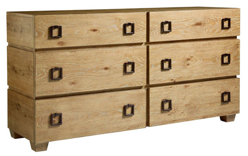 Tommy Bahama Home Los Altos Armiston 6 Drawer Double Dresser in Natural Oak image