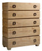 Tommy Bahama Home Los Altos Carnaby 5 Drawer Chest in Natural Oak image