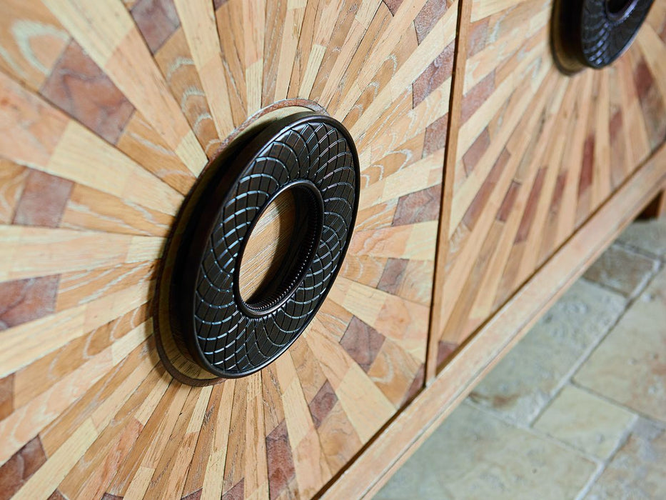 Tommy Bahama Home Los Altos Viceroy 3 Door Buffet in Natural Oak