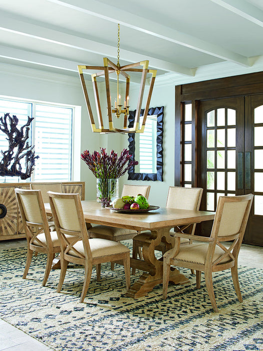 Tommy Bahama Home Los Altos Farmington Rectangular Dining Table in Natural Oak