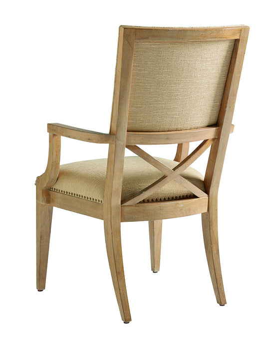 Tommy Bahama Home Los Altos Alderman Upholstered Arm Chair in Natural Oak (Set of 2)