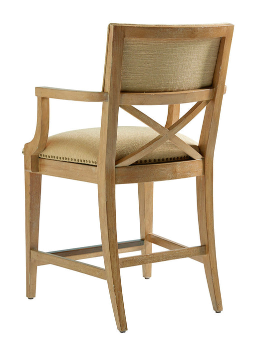 Tommy Bahama Home Los Altos Sutherland Upholstered Counter Stool (Set of 2)