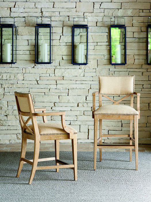 Tommy Bahama Home Los Altos Sutherland Upholstered Counter Stool (Set of 2)