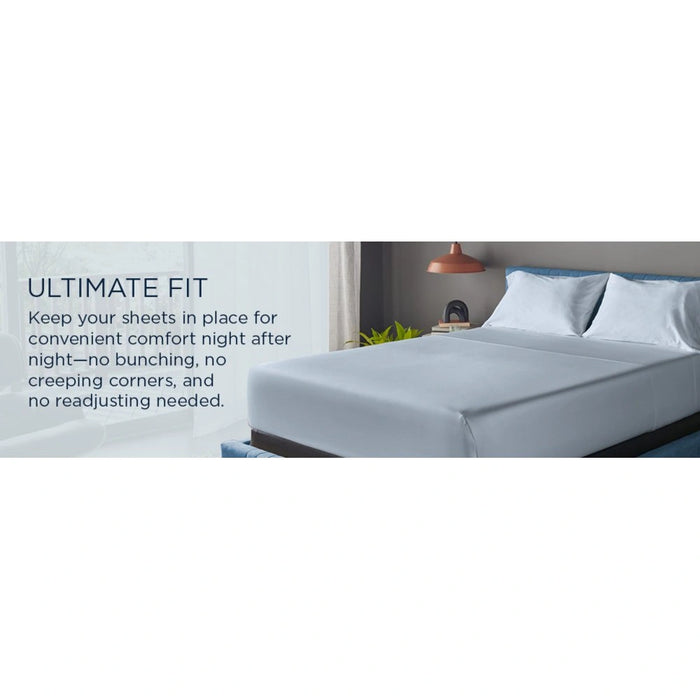 TEMPUR Luxe Egyptian Cotton Pillowcase Set Silver Mist