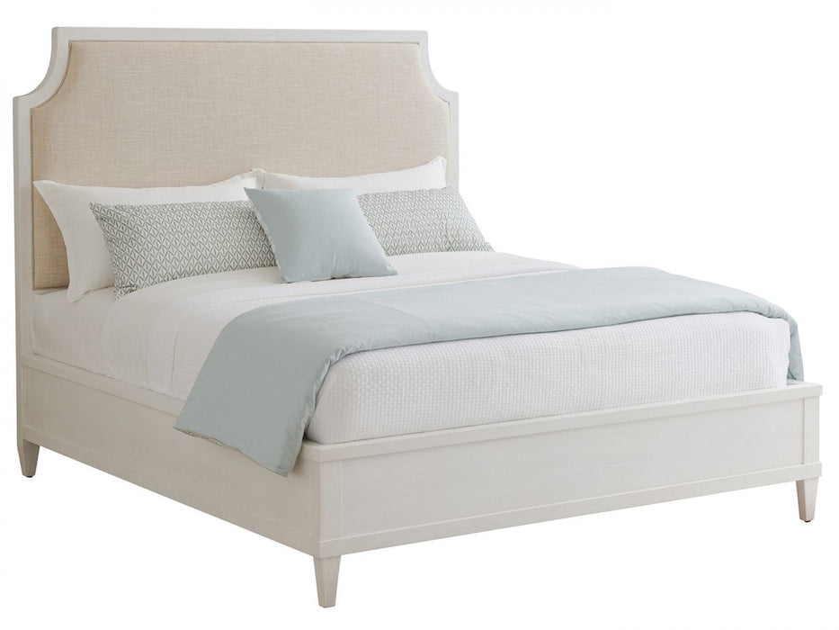 Tommy Bahama Ocean Breeze Belle Isle Upholstered Cal King Panel Bed in Sandy White image