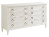 Tommy Bahama Ocean Breeze Kings Bay 8 Drawer Double Dresser in White image