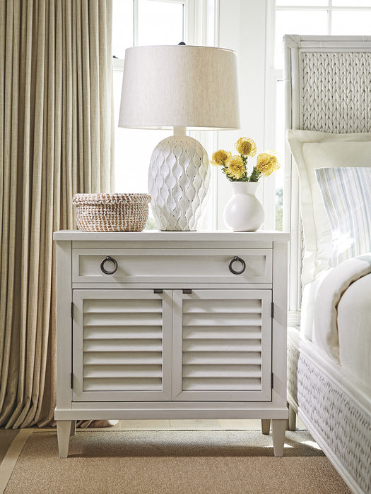 Tommy Bahama Ocean Breeze Glades 1 Drawer Nightstand in White