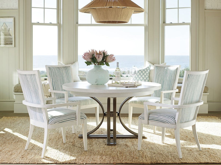 Tommy Bahama Ocean Breeze Savannah Round Dining Table in White