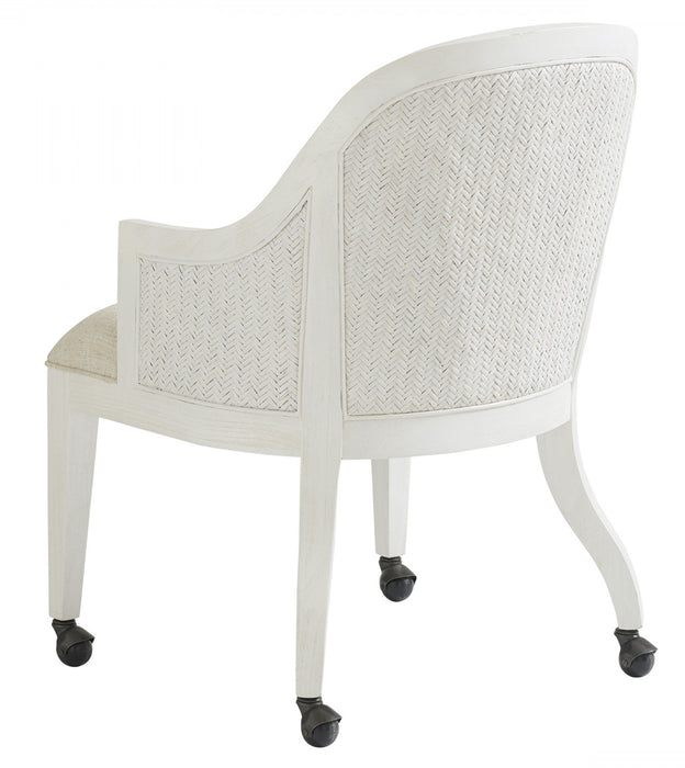 Tommy Bahama Ocean Breeze Bayview Arm Chair with Casters in Carribean Sands (Set of 2)