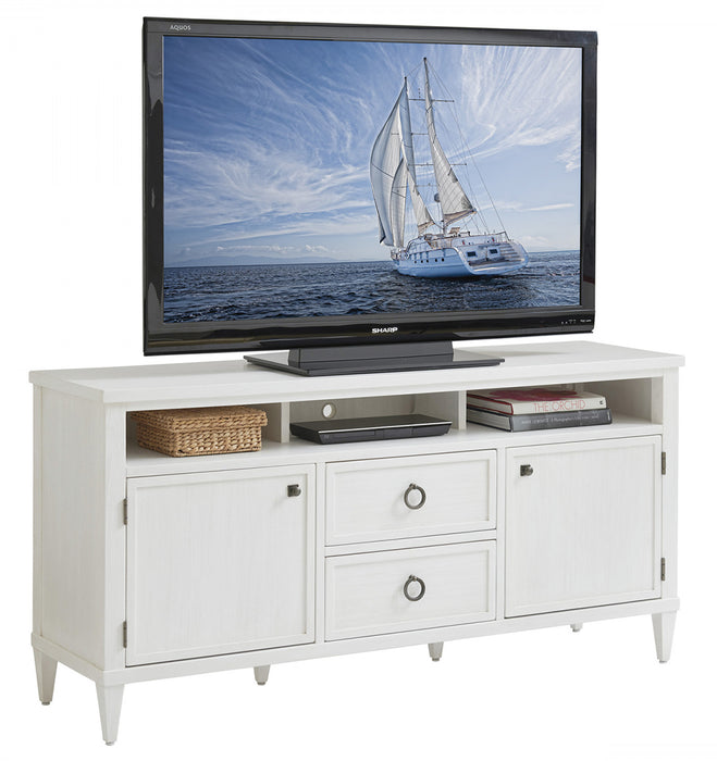 Tommy Bahama Ocean Breeze Dockside 2 Drawer Media Console in White
