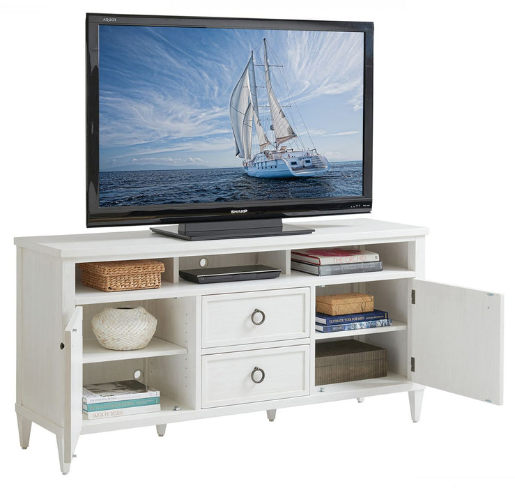Tommy Bahama Ocean Breeze Dockside 2 Drawer Media Console in White