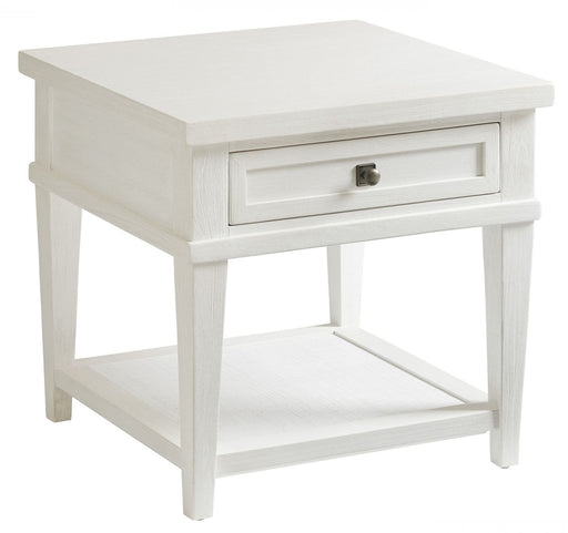 Tommy Bahama Ocean Breeze Palm Coast 1 Drawer Square End Table in Sand image