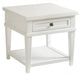 Tommy Bahama Ocean Breeze Palm Coast 1 Drawer Square End Table in Sand image