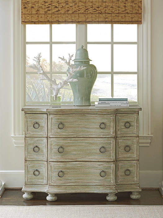 Tommy Bahama Ocean Breeze Mc Alister 9 Drawer Hall Chest in Palmetto