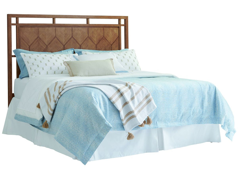 Tommy Bahama Palm Desert Rancho Mirage King Panel Bed in Tan