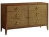 Tommy Bahama Palm Desert Beckett 6 Drawer Double Dresser in Tan image