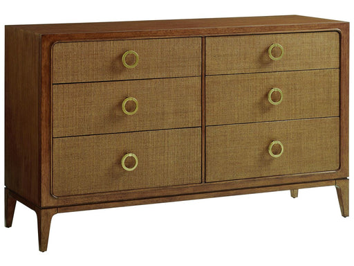 Tommy Bahama Palm Desert Beckett 6 Drawer Double Dresser in Tan image