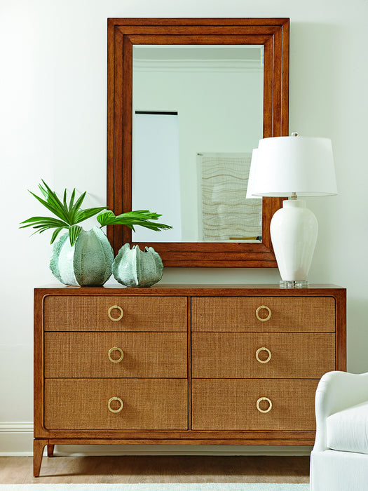 Tommy Bahama Palm Desert Beckett 6 Drawer Double Dresser in Tan