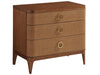 Tommy Bahama Palm Desert Moreno 3 Drawer Nightstand in Tan image