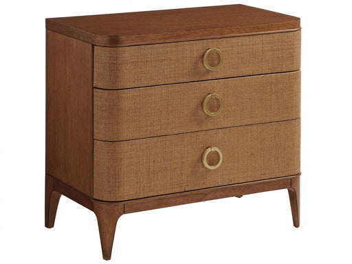 Tommy Bahama Palm Desert Moreno 3 Drawer Nightstand in Tan image