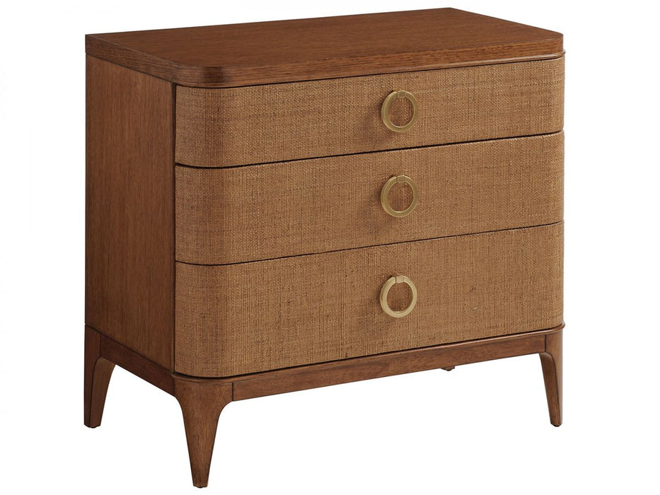 Tommy Bahama Palm Desert Moreno 3 Drawer Nightstand in Tan image