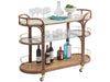 Tommy Bahama Palm Desert Toscana Rattan Mobile Bar Cart in Sierra image