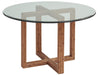Tommy Bahama Palm Desert Sheridan Glass Top Round Dining Table in Sierra image