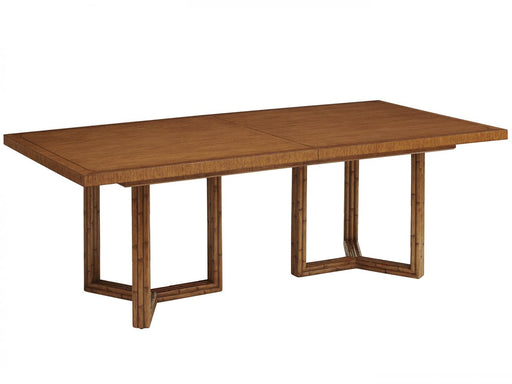 Tommy Bahama Palm Desert San Marino Double Pedestal Rectangular Dining Table in Sierra image