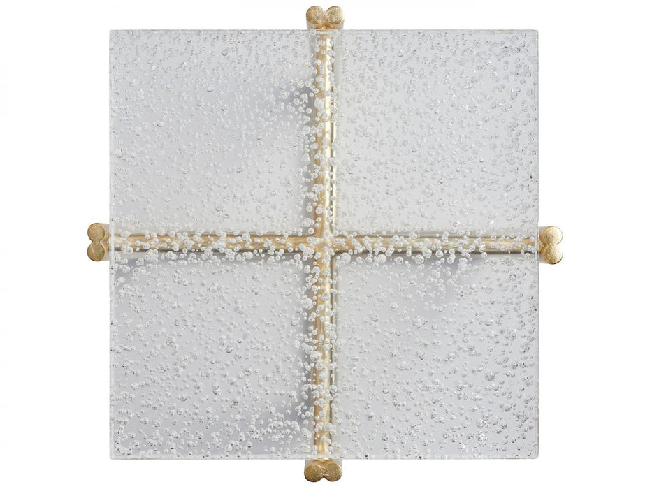 Tommy Bahama Palm Desert Ashlyn Acrylic Accent Table in Gold