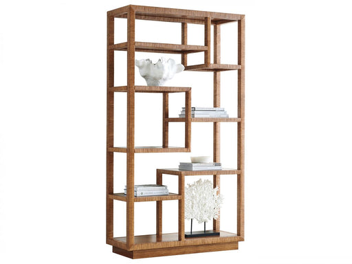 Tommy Bahama Palm Desert Bryce Raffia Etagere in Tan image