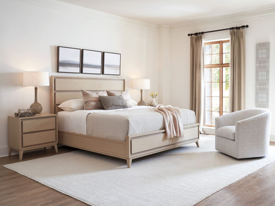 Lexington Furniture Sunset Key Queen Ashbourne Panel Bed in Sand Drift
