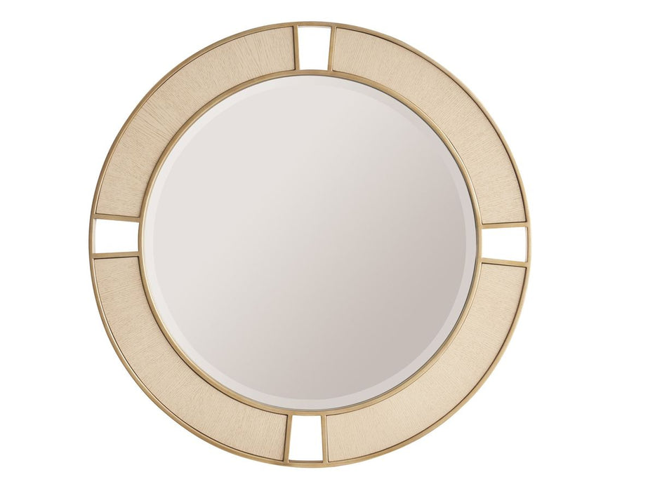 Lexington Furniture Sunset Key Nina Round Mirror in Champagne image