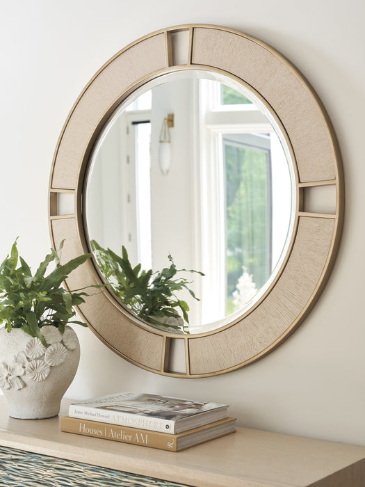 Lexington Furniture Sunset Key Nina Round Mirror in Champagne