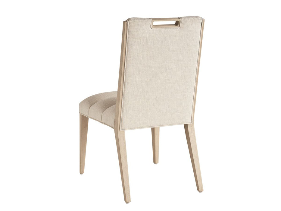 Lexington Furniture Sunset Key Aiden Channeled Upholstered Side Chair (Set of 2) in Sand Drift