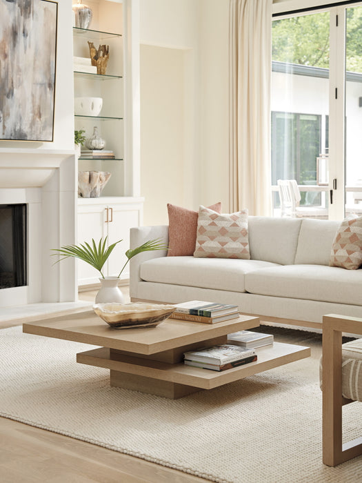 Lexington Furniture Sunset Key Prescott Square Cocktail Table in Sand Drift