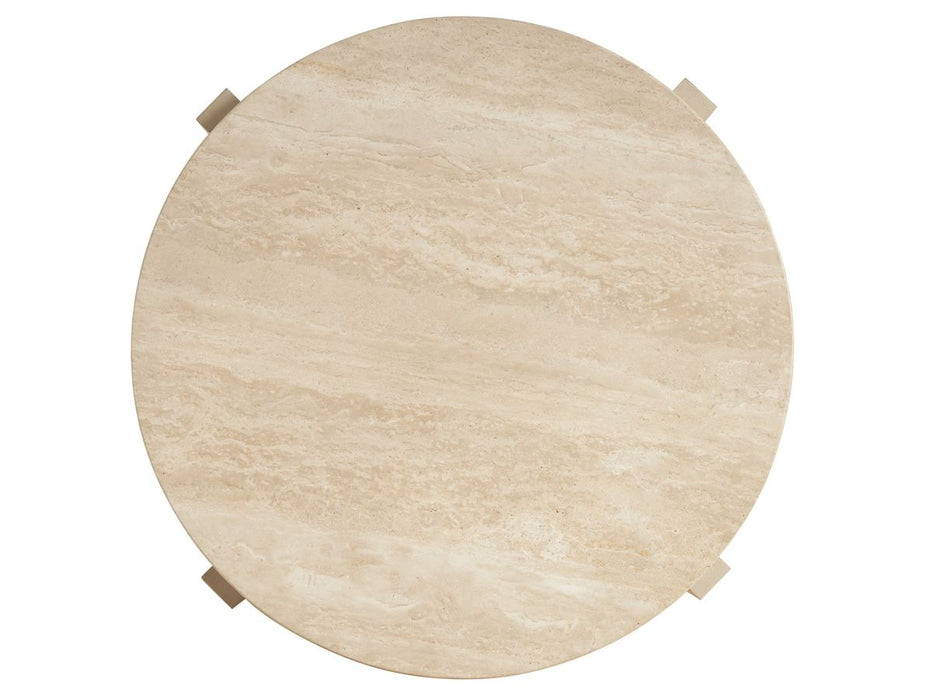 Lexington Furniture Sunset Key Shasta Round Lamp Table in Sand Drift