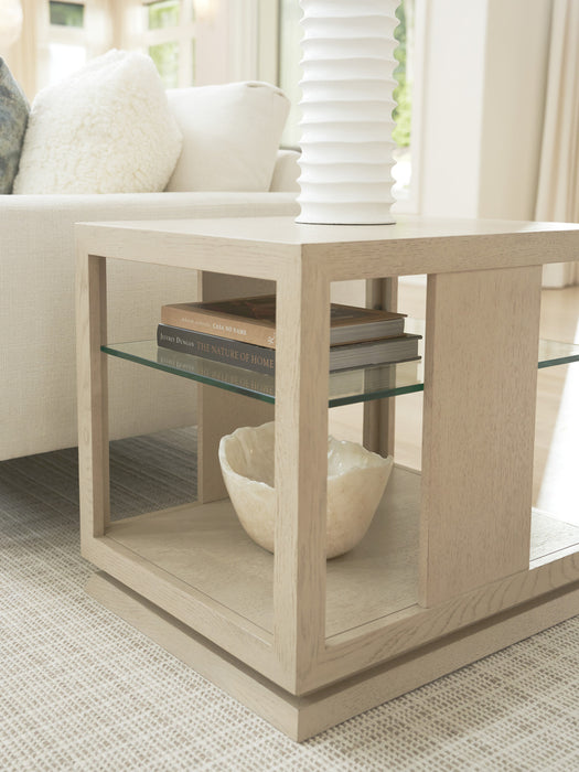 Lexington Furniture Sunset Key Benson Lamp Table in Sand Drift