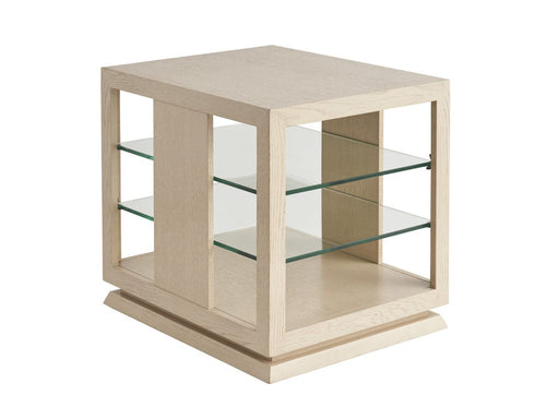 Lexington Furniture Sunset Key Benson Lamp Table in Sand Drift image